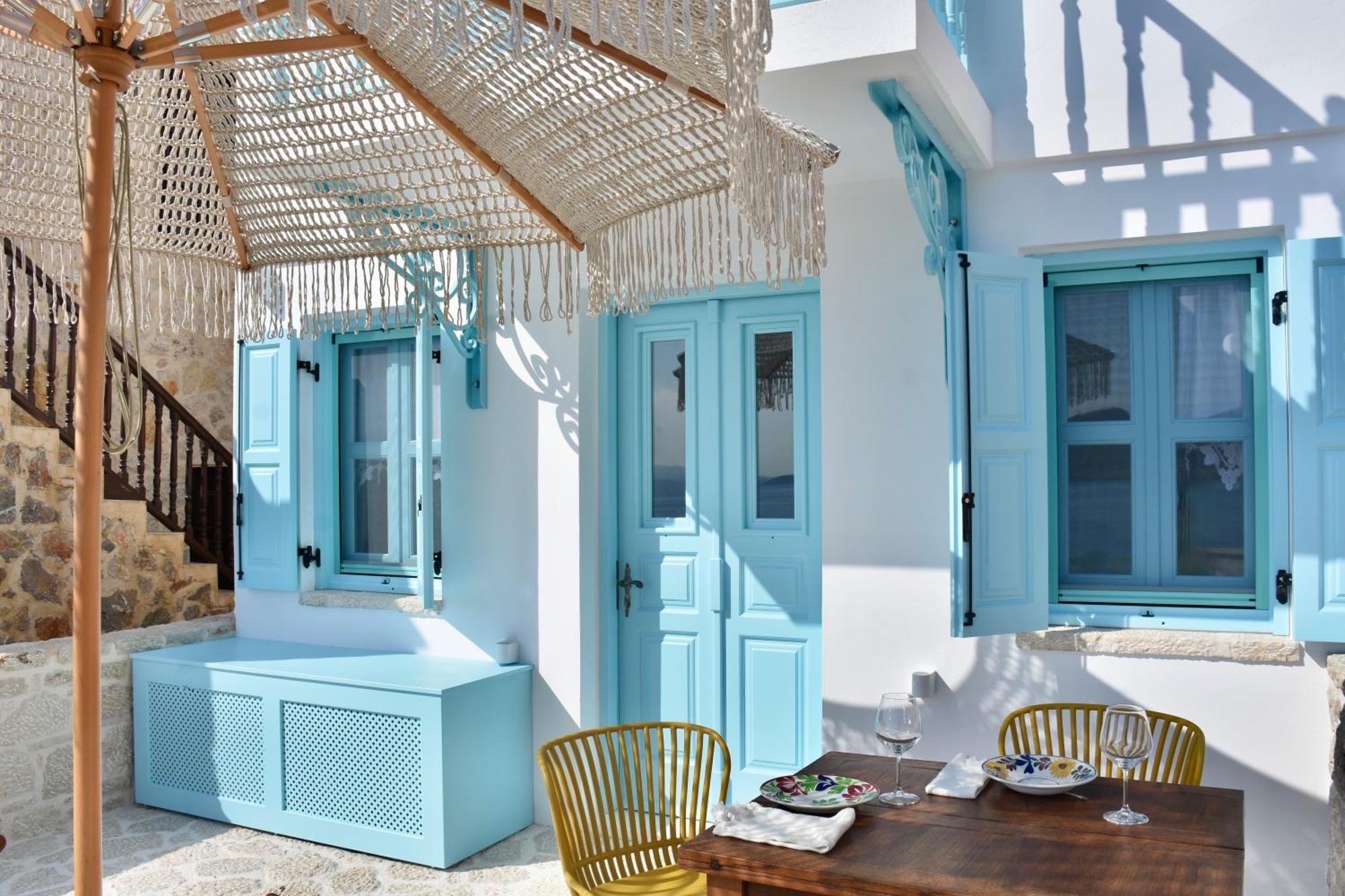 Salt Retreat - Seafront Villa Chalki Town Luaran gambar